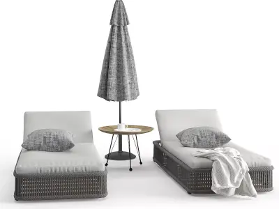 Cord Sunbeds Rope 3D model