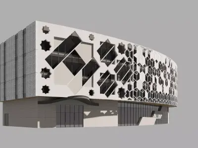 biulding exterior design 3D model