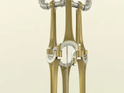 Industrial lamp delta 3D model