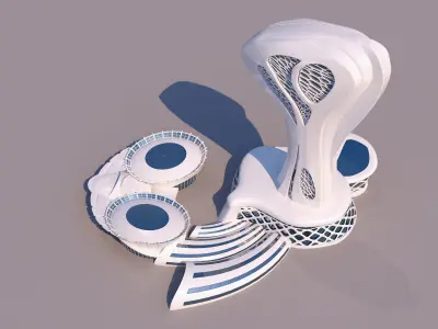 0113 - Organic Skyscraper 3D model