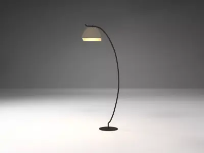 Aladino Floor Lamp Armani Casa 3D model