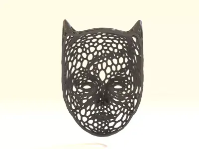 Catwoman mask Voronoi 3D print model