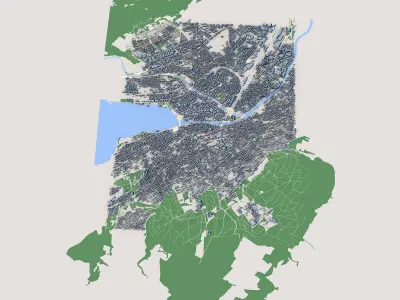 Zurich City Switzerland 3D model