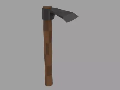Low-Poly Stylized Hoe Game Ready Low-poly 3D model