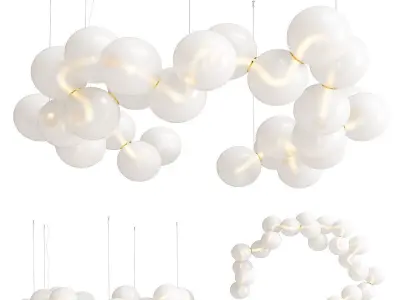 Modern Bubble Shade Lighting 3D model