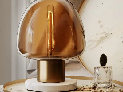 Eliana Glass Table Lamp 3D model