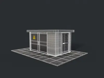 Street accessories - Trafo 1 - PBR lowpoly Low-poly 3D model