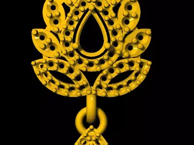 Tops earrings   3D print model