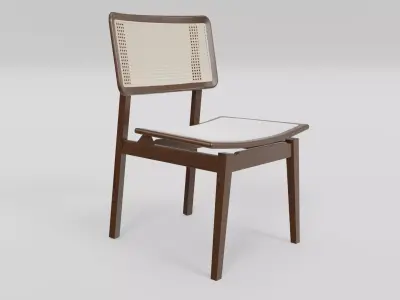 Rattan Chair Free low-poly 3D model purchase