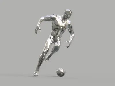 Soccer player 3D model