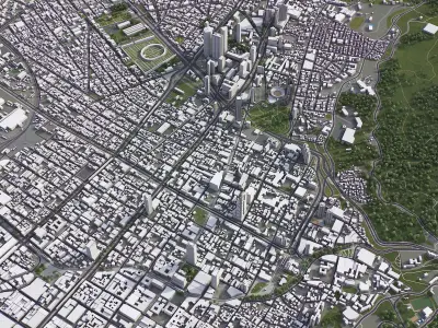 Bogota - City 3D Model Low-poly 3D model