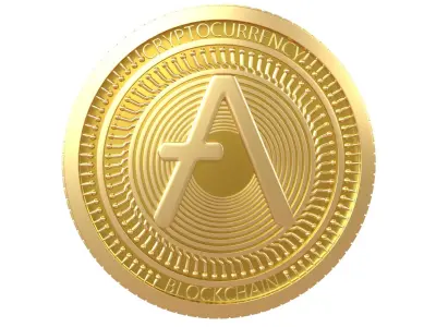 Aave Coin v4 001 3D model