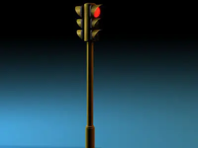 Traffic lights 3D model