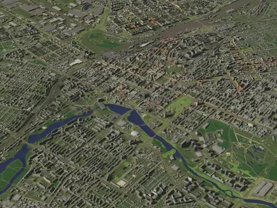 Chelyabinsk Russia - city and urban 3D model