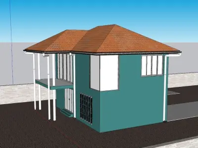 Loft Style House 3D print model