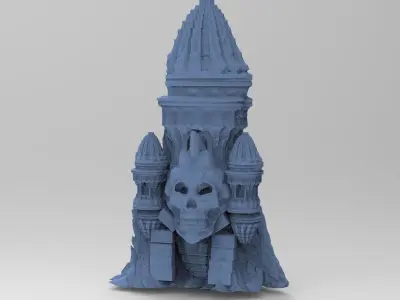 Witches Scull Ravenwood rocks 3D model
