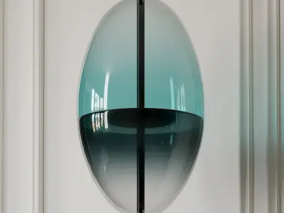 FLOW S1 and S2 PENDANT By Wonderglass 3D model