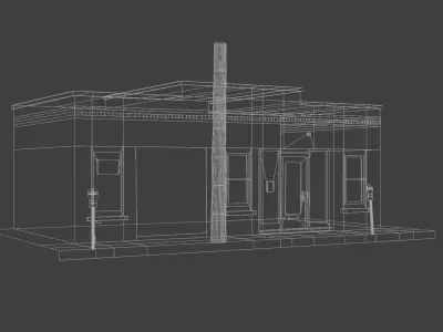 City Building 3 Low-poly 3D model