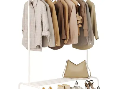 Floor hanger clothes RIGGA  3D model