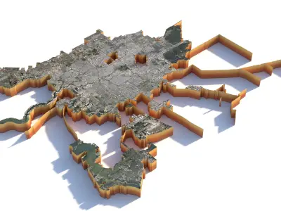 Houston City Texas USA 3D model