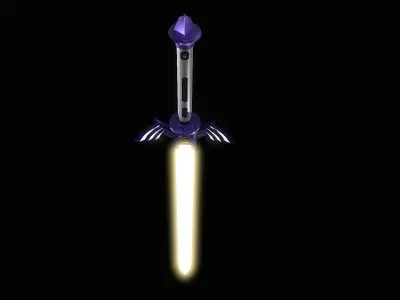 Lightsaber Master Sword  Low-poly 3D model