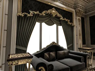 Classical Living Room 3D model