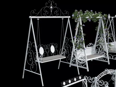 Garden Swing Chair 01 3D model