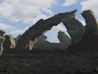 Landscape Nature scene  3D model