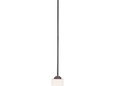 Vikenti 1-Light Single Cylinder Pendant Free 3D model
