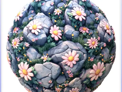 Stylized Stone Floor Seamless Texture Texture purchase