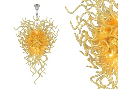 890007 Artglass Lightstar Hanging Lamp 3D model