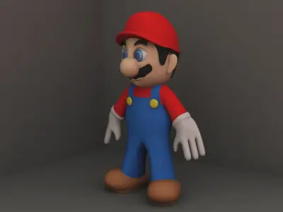 super mario 3D model
