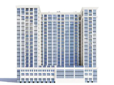 Apartment Building 3D Model 3D model