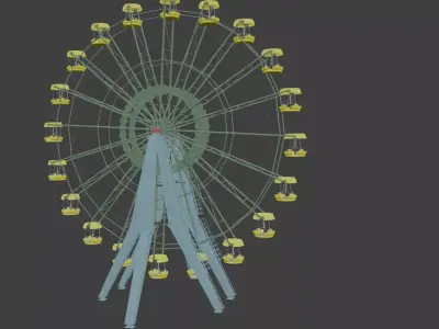 Pripyat amusement park Wheel before 3D model