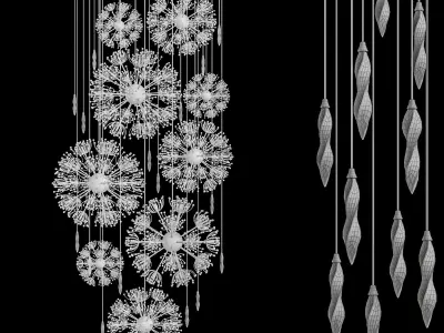 pendant light  Low-poly 3D model