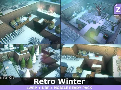 EnviroKit - THE MOUNTAIN - Retro Lowpoly Low-poly 3D model