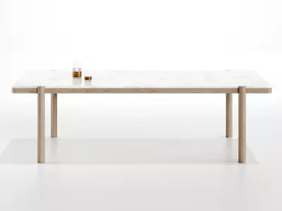 Gustav Rectangular Dining Table 3D model