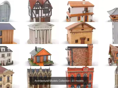 Architectural Models Collection 3D Model Pack