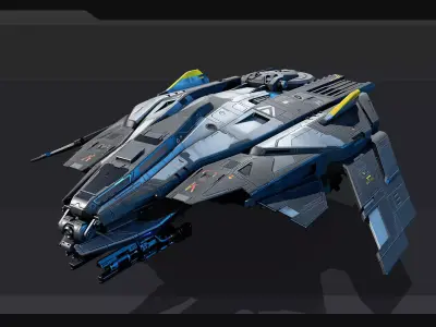 SF Fighter F50 Low-poly 3D model