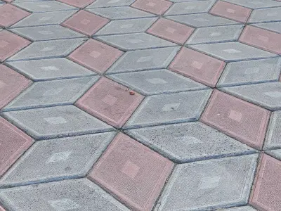 Paving slabs Prizma 3D model
