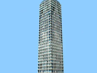 Tall office Building 115 Low-poly 3D model