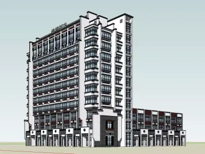 vacation spot-Resort-Fashion Leisure Hotel-0253 3D model
