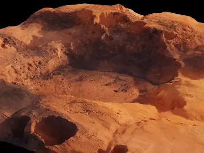 Landscape Low-poly 3D model