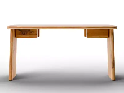 Kalle Sculptural Desk By Anthropologie in Beige Low-poly 3D model