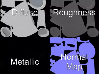 Modern Bathroom Bidet model pack Low-poly 3D model