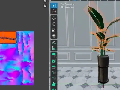 Potted Plant Birds Of Paradise Free low-poly 3D model