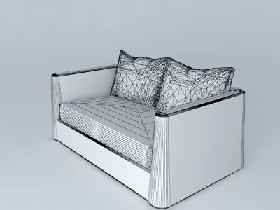 Exterior Love Seat 3D model