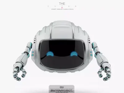 CUTAN X robot with eyes 3D model