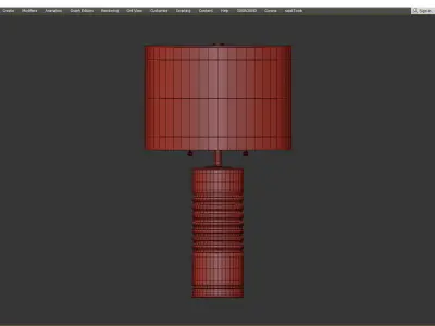 TALL CUT CRYSTAL TABLE LAMP Low-poly 3D model