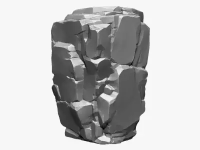 3D Mountain rock Zbrush sculpt 3D model
